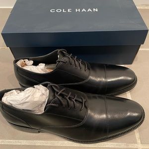 Brand New Men’s Size 10.5 Cole Haan Williams CPT II Black Dress Shoes